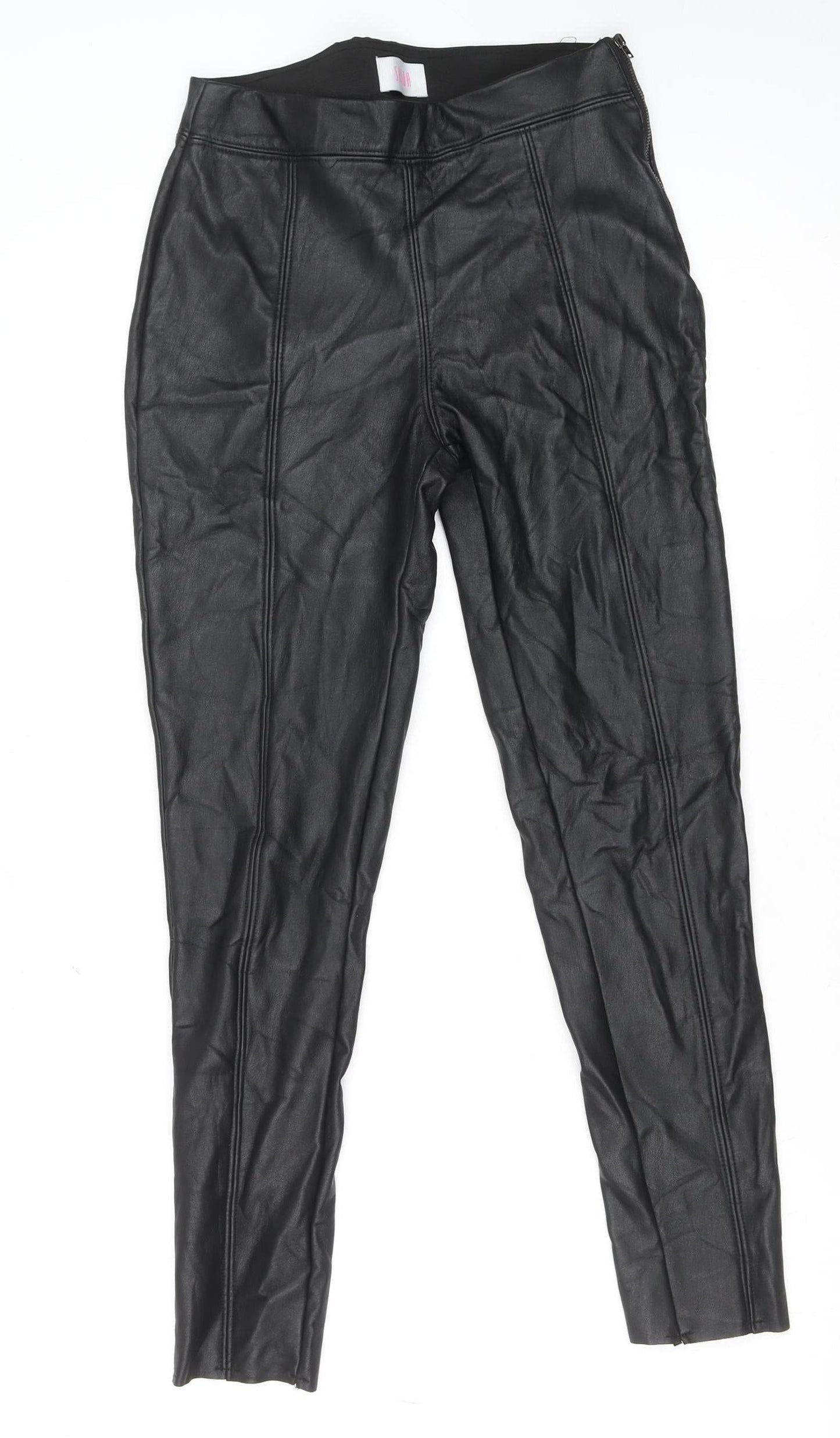Womens UK Size 10 Savida Slim Fit Leggings Black Trousers