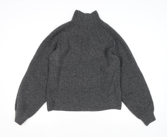 Womens UK Size XS H&M Grey Pullover Jumper