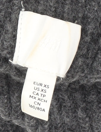Womens UK Size XS H&M Grey Pullover Jumper