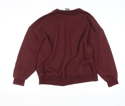 Womens UK Size L PUMA Red Pullover Sweatshirt