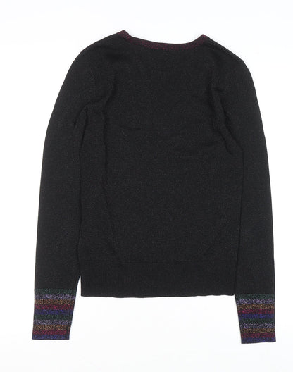 Womens UK Size 12 Warehouse Black Pullover Jumper