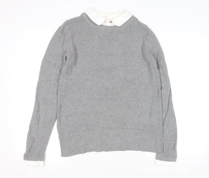 Womens UK Size XS Seraphine Grey Pullover Jumper