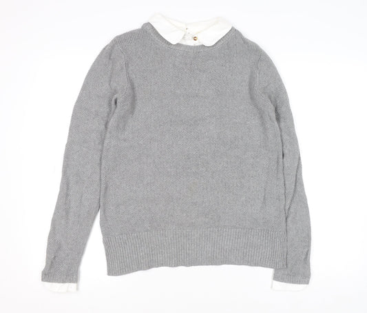 Womens UK Size XS Seraphine Grey Pullover Jumper