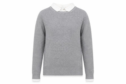Womens UK Size XS Seraphine Grey Pullover Jumper