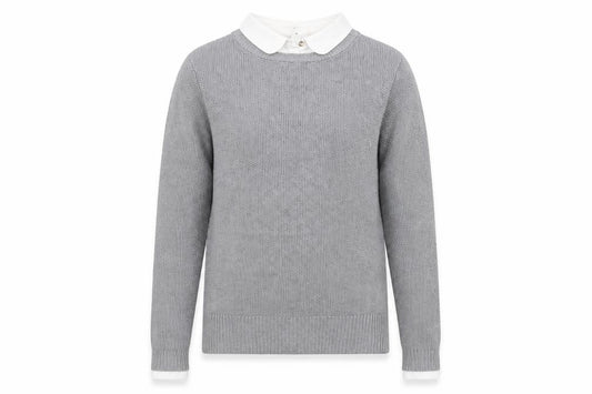 Womens UK Size XS Seraphine Grey Pullover Jumper