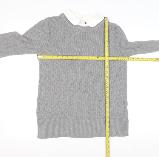 Womens UK Size XS Seraphine Grey Pullover Jumper