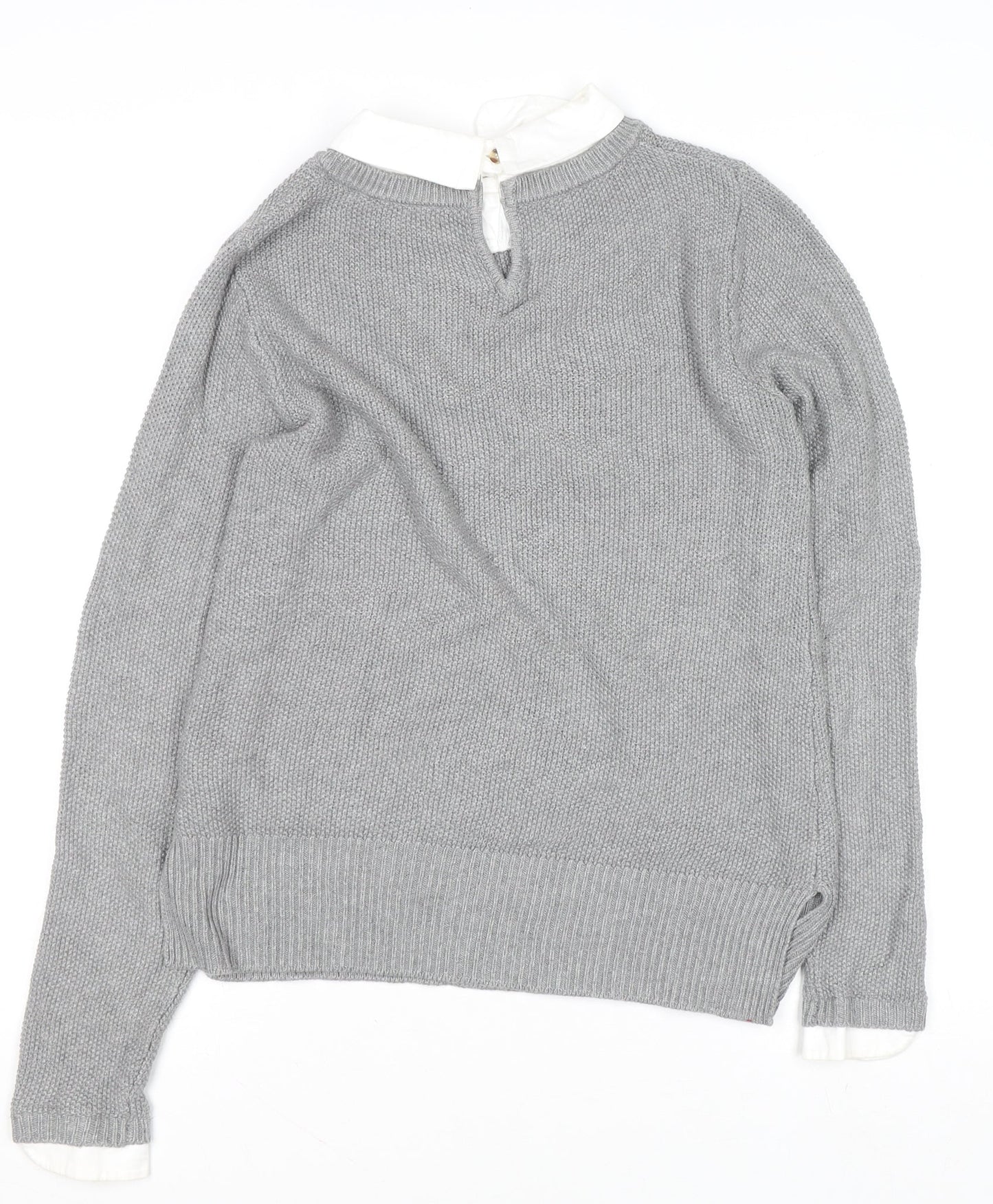 Womens UK Size XS Seraphine Grey Pullover Jumper