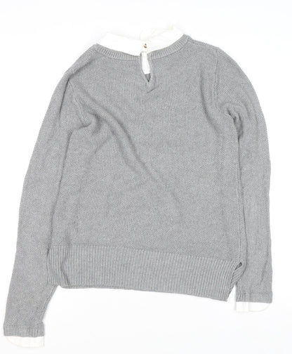 Womens UK Size XS Seraphine Grey Pullover Jumper