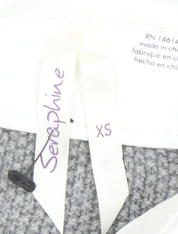 Womens UK Size XS Seraphine Grey Pullover Jumper