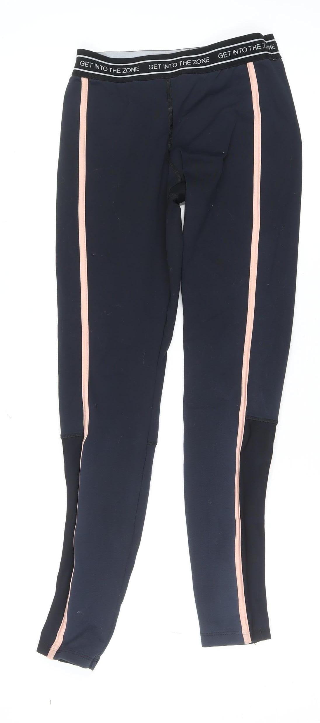 Womens UK Size S FOREVER 21  Ankle Black Leggings