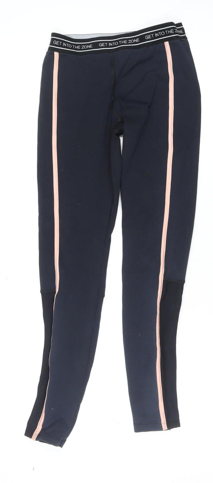Womens UK Size S FOREVER 21  Ankle Black Leggings