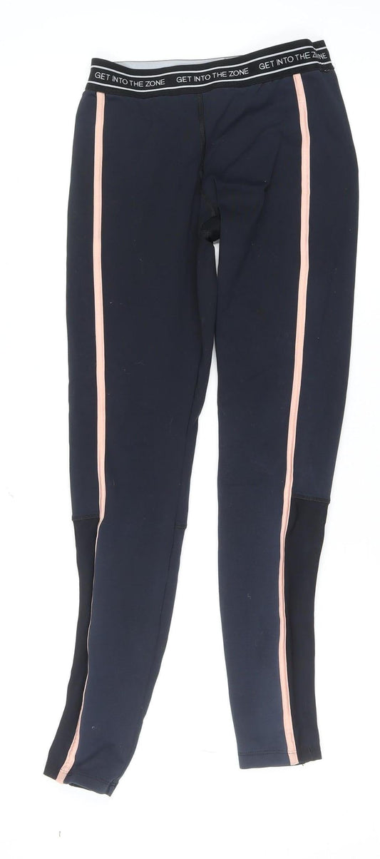 Womens UK Size S FOREVER 21  Ankle Black Leggings