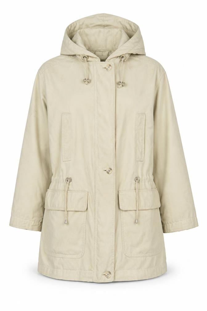 Womens UK Size 12 NuAge Beige Parka Coat