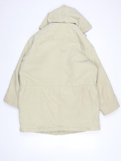 Womens UK Size 12 NuAge Beige Parka Coat