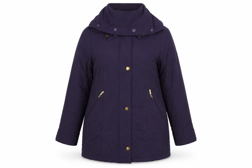 Womens UK Size 14 Marks and Spencer Purple Puffer Jacket