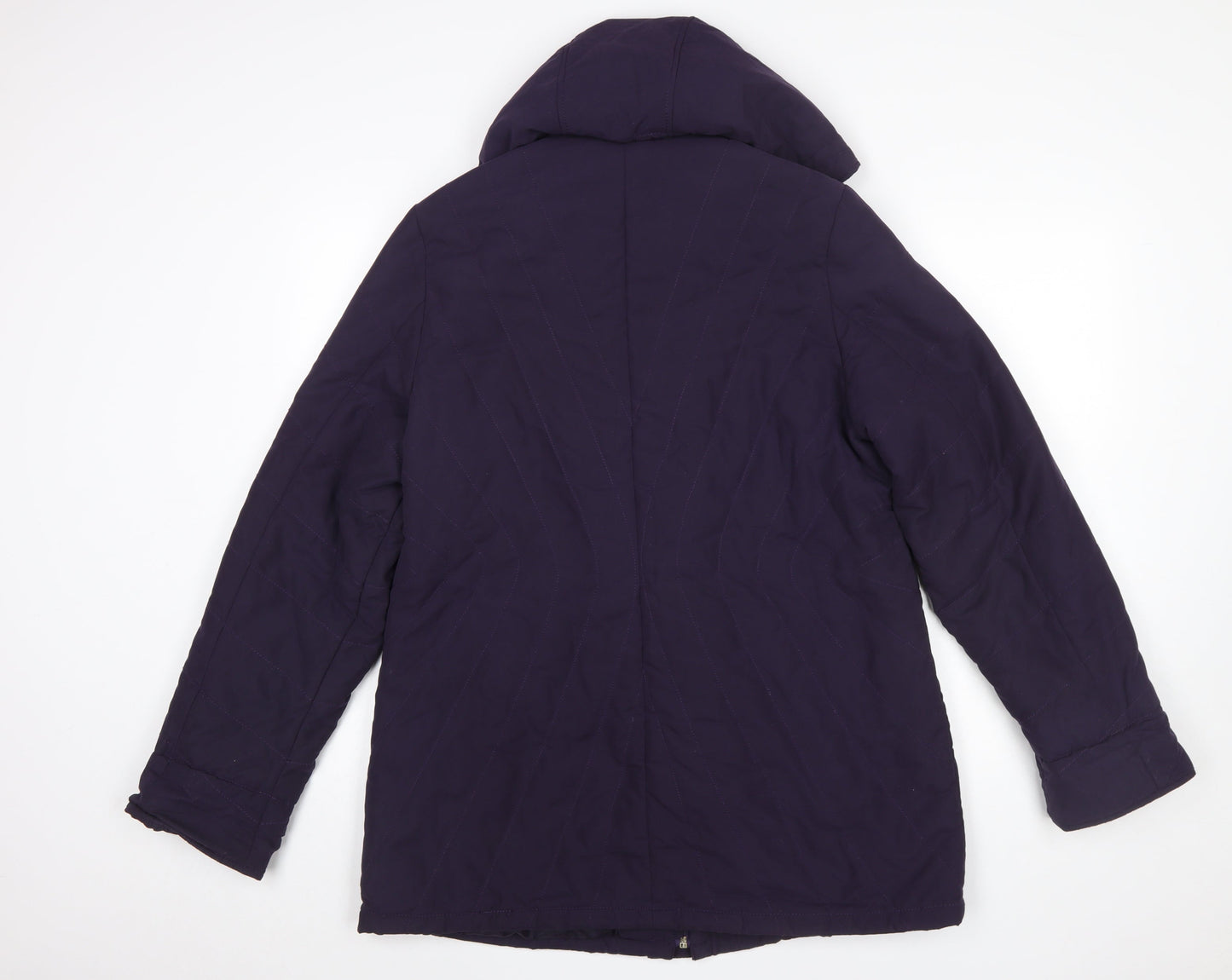 Womens UK Size 14 Marks and Spencer Purple Puffer Jacket