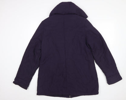 Womens UK Size 14 Marks and Spencer Purple Puffer Jacket