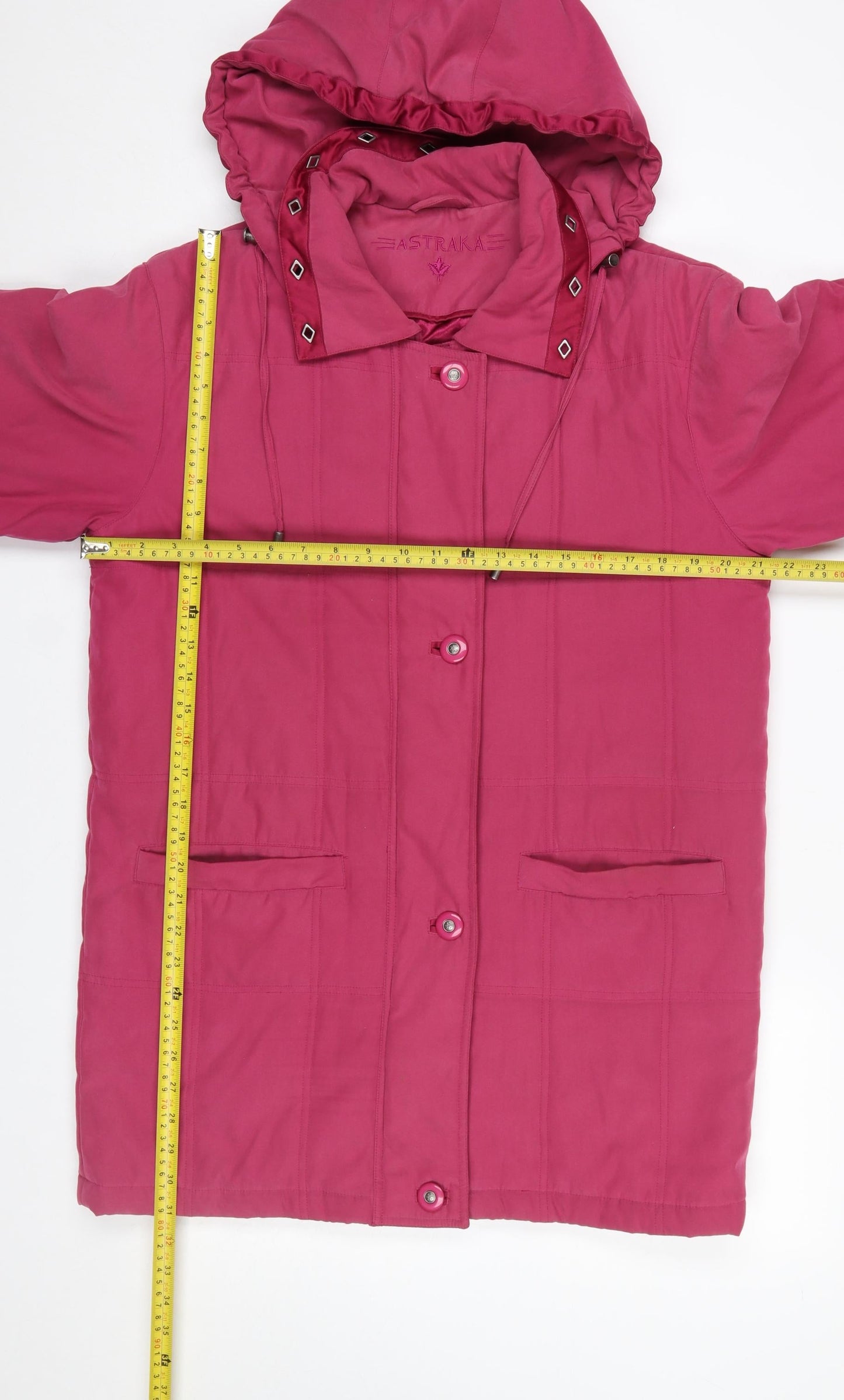 Womens UK Size S Astraka Pink Parka Coat