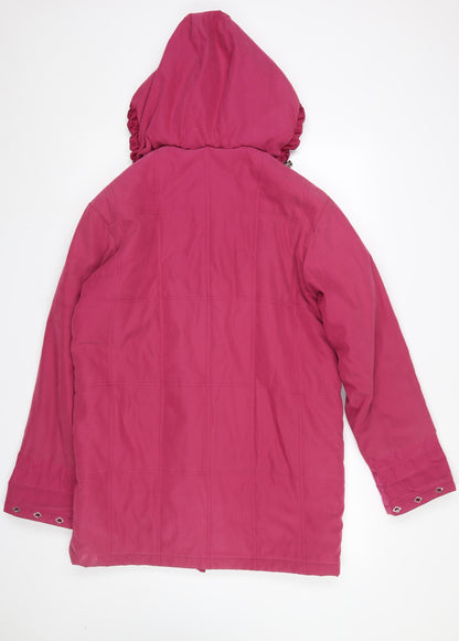 Womens UK Size S Astraka Pink Parka Coat