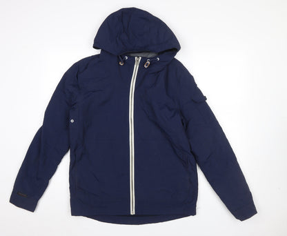 Mens UK Size S NEXT Blue Windbreaker Coat