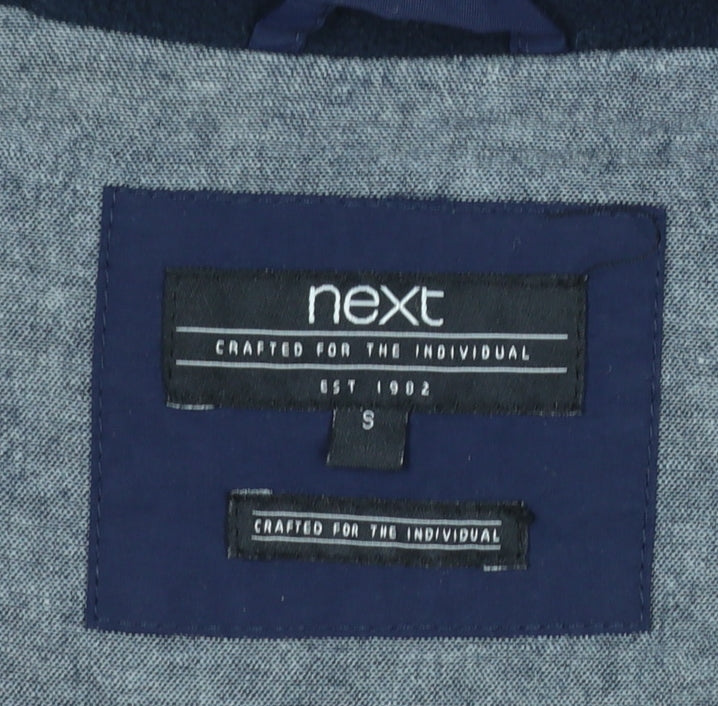 Mens UK Size S NEXT Blue Windbreaker Coat