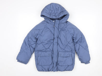 Boys UK Size 6-7 Years Marks and Spencer Blue Puffer Jacket