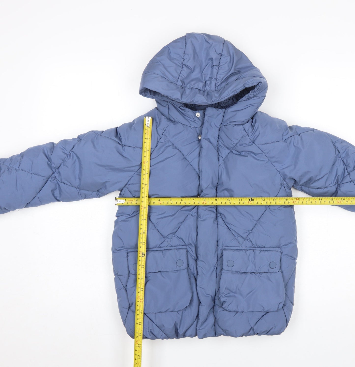 Boys UK Size 6-7 Years Marks and Spencer Blue Puffer Jacket