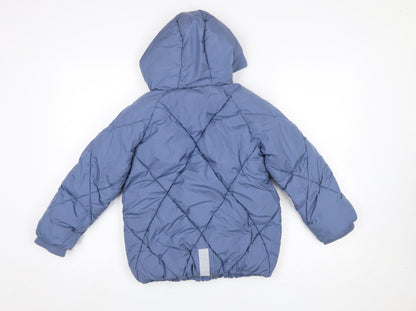 Boys UK Size 6-7 Years Marks and Spencer Blue Puffer Jacket