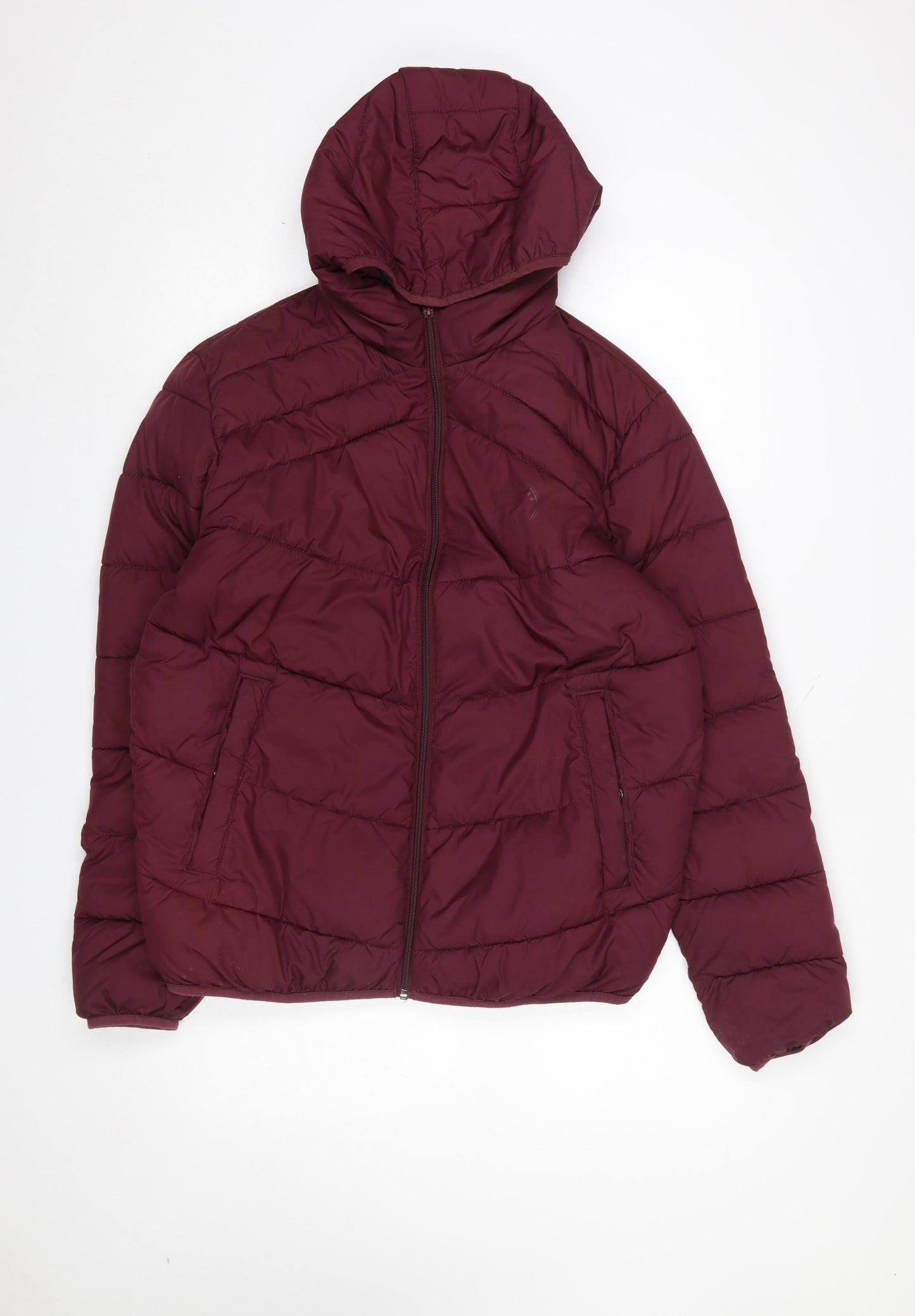 Mens UK Size M JACK & JONES Red Puffer Jacket