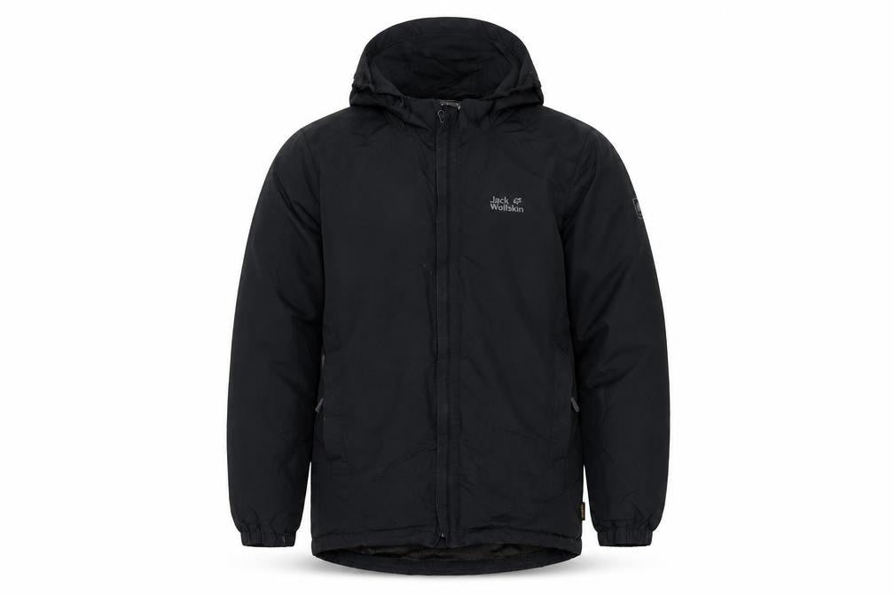 Mens UK Size M Jack Wolfskin Black Rain Coat