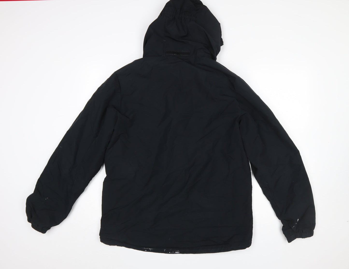 Mens UK Size M Jack Wolfskin Black Rain Coat