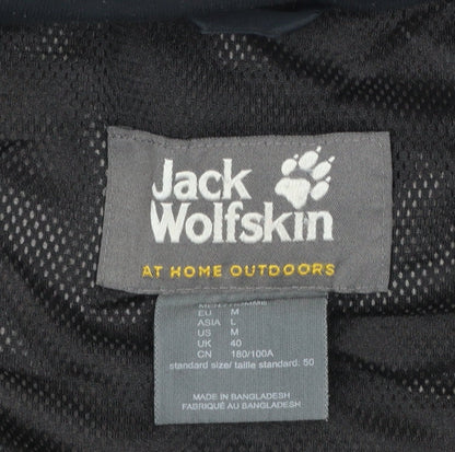 Mens UK Size M Jack Wolfskin Black Rain Coat