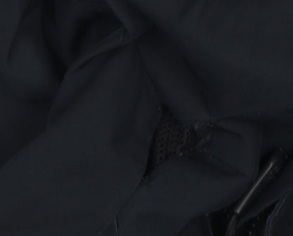 Mens UK Size M Jack Wolfskin Black Rain Coat