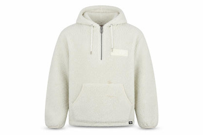 Mens UK Size XL Dickies Ivory 1/2 Zip Hoodie