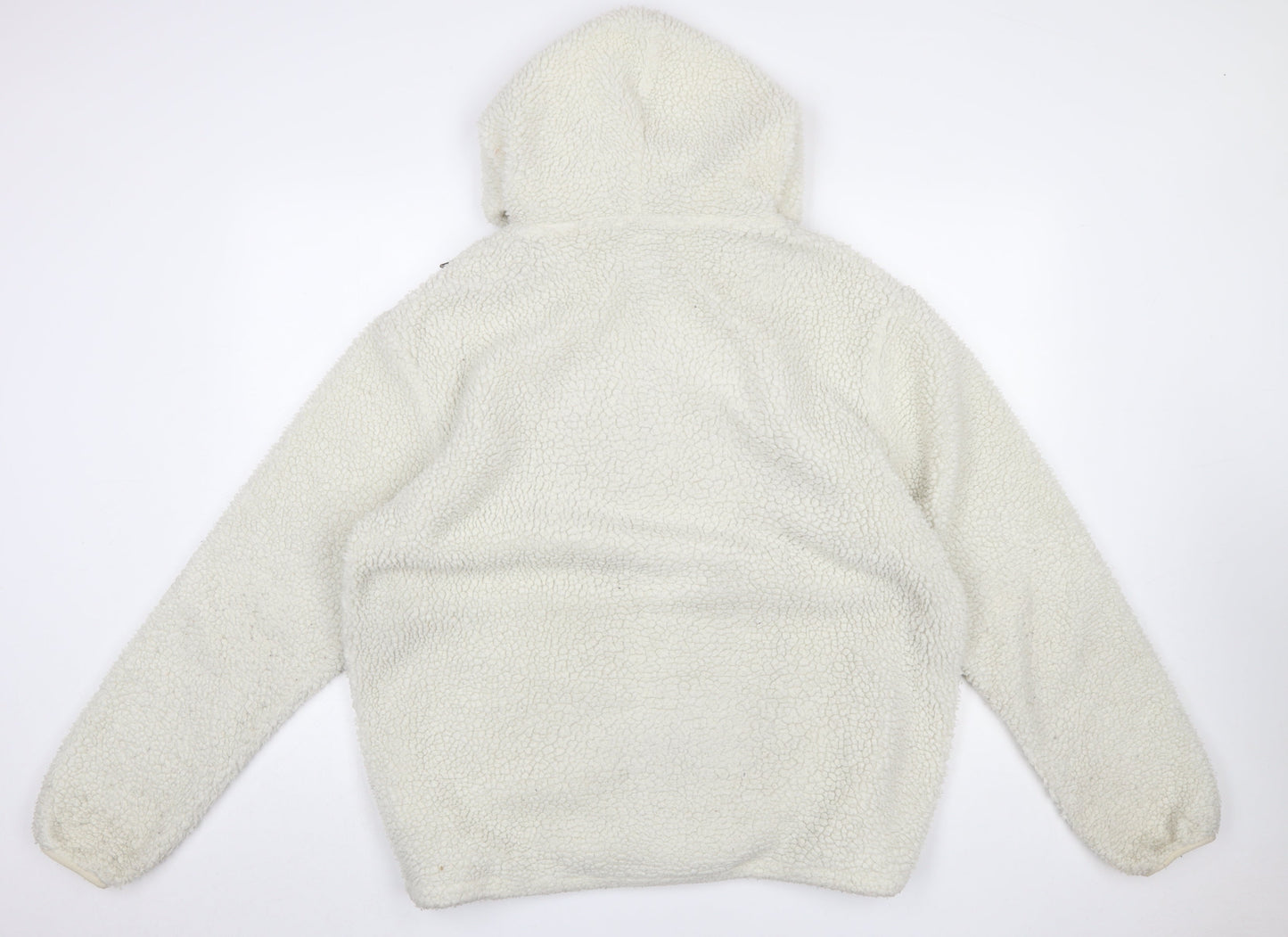 Mens UK Size XL Dickies Ivory 1/2 Zip Hoodie