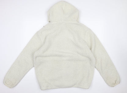 Mens UK Size XL Dickies Ivory 1/2 Zip Hoodie