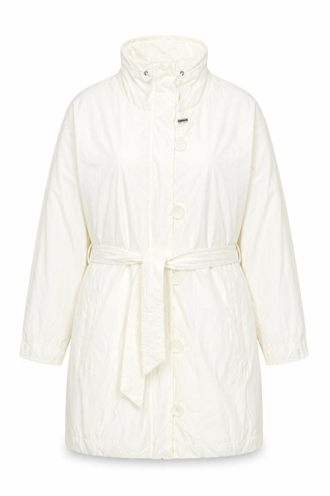 Womens UK Size 14 Laura Clement La Redoute Création Ivory Rain Coat