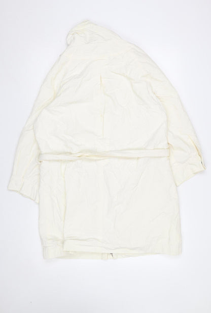 Womens UK Size 14 Laura Clement La Redoute Création Ivory Rain Coat
