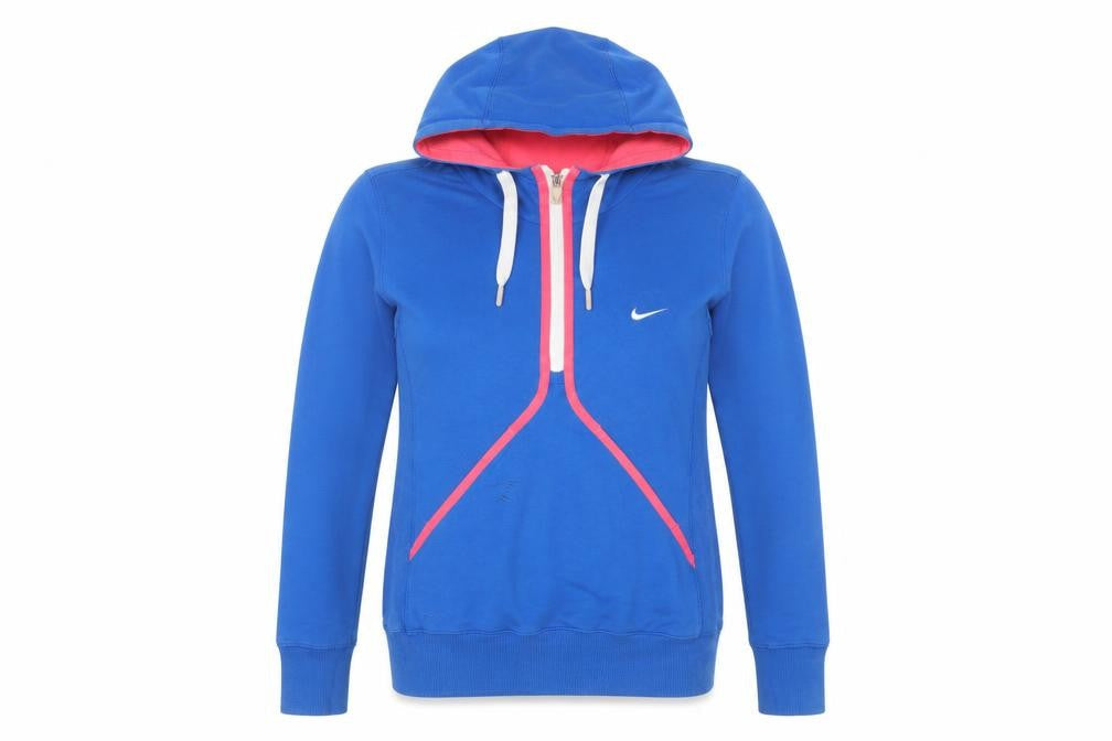 Womens UK Size M Nike Blue Pullover Hoodie