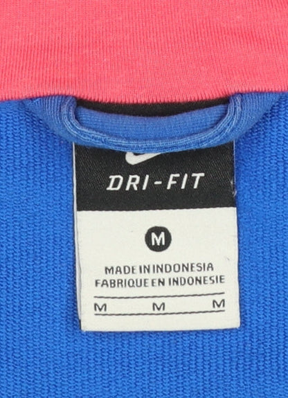 Womens UK Size M Nike Blue Pullover Hoodie