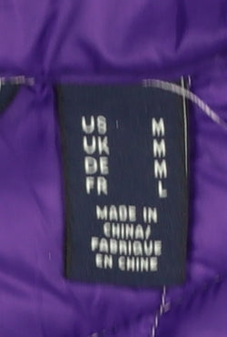 Womens UK Size M Lands' End Purple Puffer Jacket