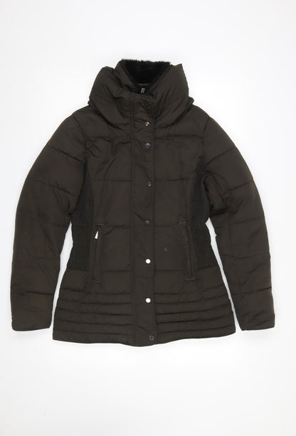 Womens UK Size 8 Hobbs Black Puffer Jacket