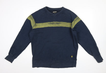 Mens UK Size 2XL Lyle & Scott Blue Pullover Sweatshirt