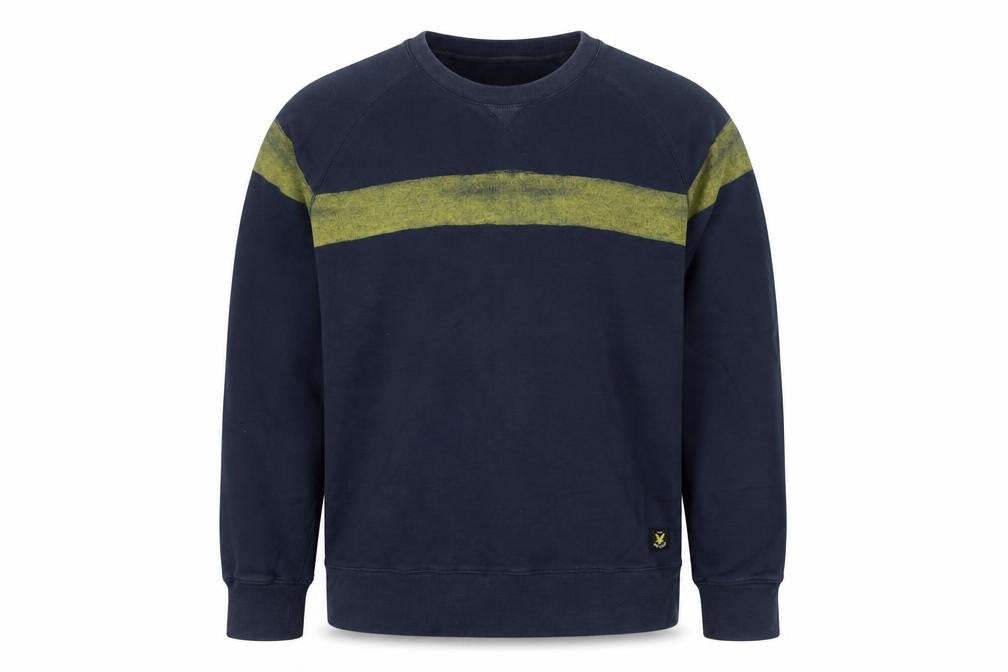 Mens UK Size 2XL Lyle & Scott Blue Pullover Sweatshirt