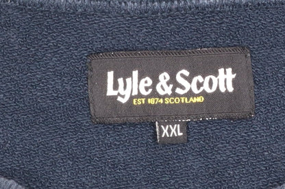Mens UK Size 2XL Lyle & Scott Blue Pullover Sweatshirt
