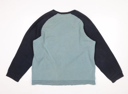 Mens UK Size L Chaps Blue Pullover Sweatshirt