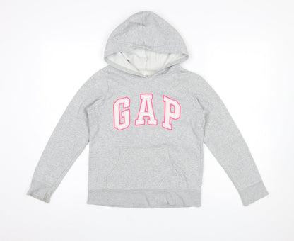Girls UK Size 12-13 Years Gap Grey Pullover Hoodie