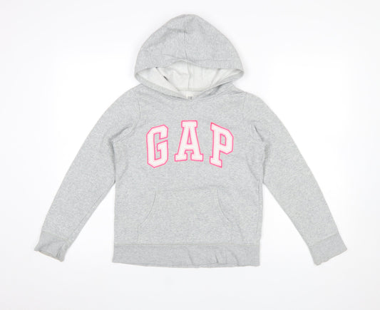 Girls UK Size 12-13 Years Gap Grey Pullover Hoodie