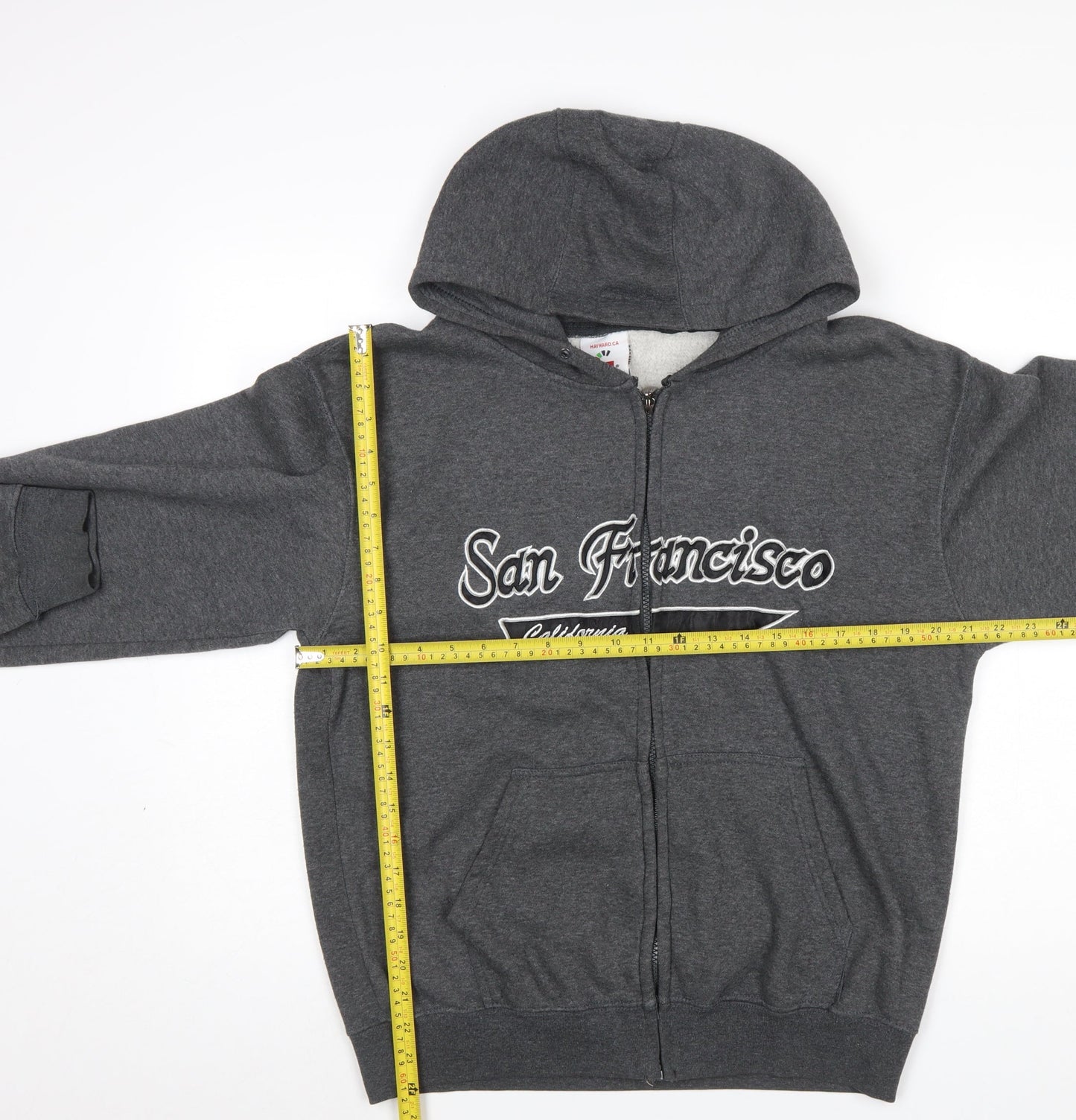 Mens UK Size M Hayward.CA Grey Full Zip Hoodie