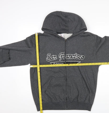 Mens UK Size M Hayward.CA Grey Full Zip Hoodie
